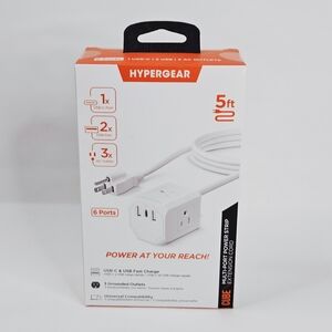 Hypergear Power Strip with USB Ports Fast Charging